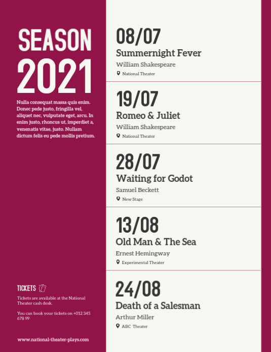 Copy of Program Events Calendar Flyer | PosterMyWall