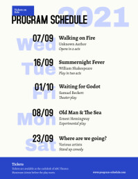 Monthly Calendar of Events Flyer Poster Template | PosterMyWall