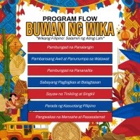 Program Flow Buwan Ng Wika Instagram Post template