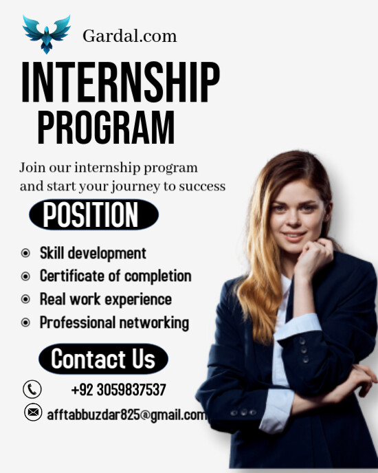 Program Internship Instagram Portrait template