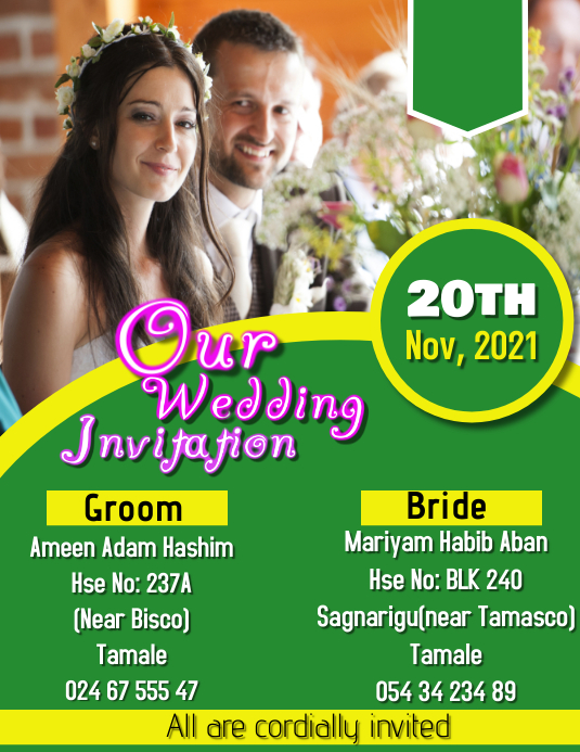 Program or wedding Invitation Template | PosterMyWall