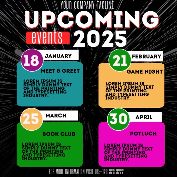 Schedule Program Post Program Schedule 2025 Template | PosterMyWall