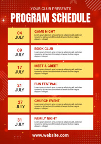 event schedule design Template | PosterMyWall
