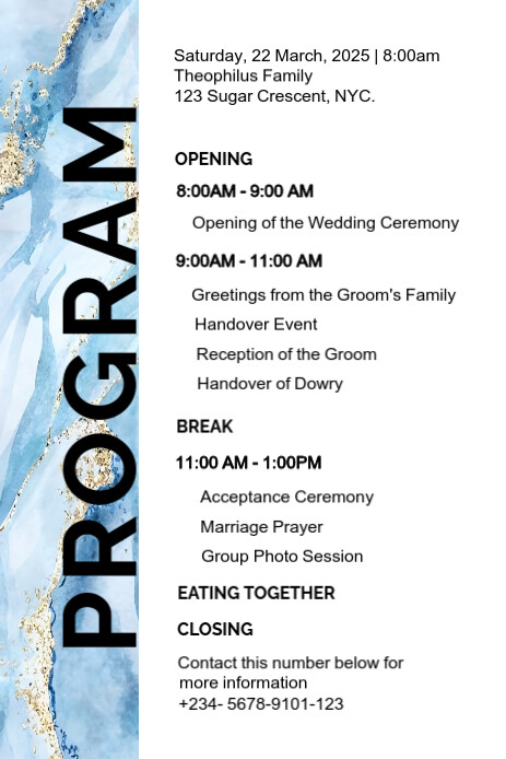 Program Chart Flyer Copy of Program template Flyer | PosterMyWall