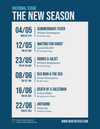 Program Events Flyer Infromative Program Events Calendar Flyer Template | PosterMyWall