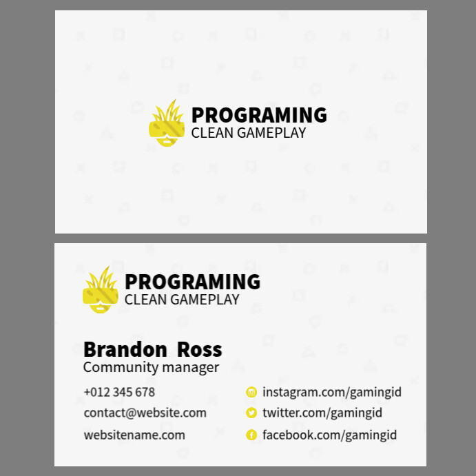 Programing Business Card Template | PosterMyWall