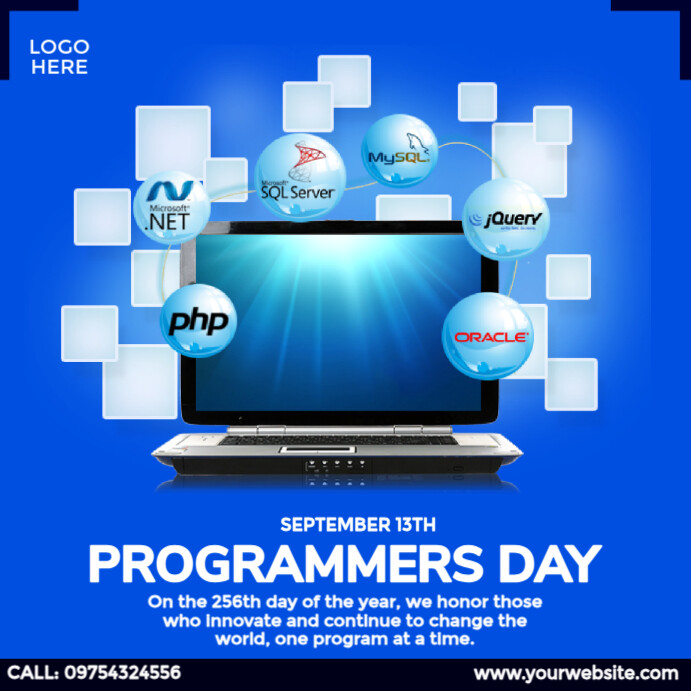Programmers Day Instagram Post template