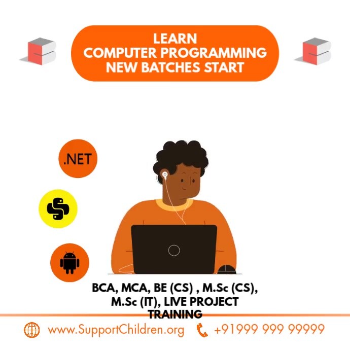 Programming Language Online Classes Template | PosterMyWall