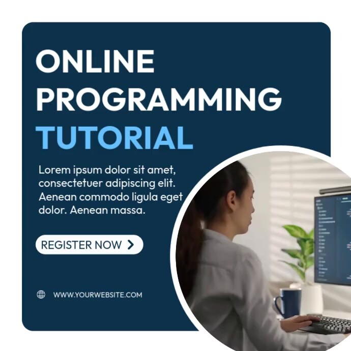 Programming Tutorial Template | PosterMyWall