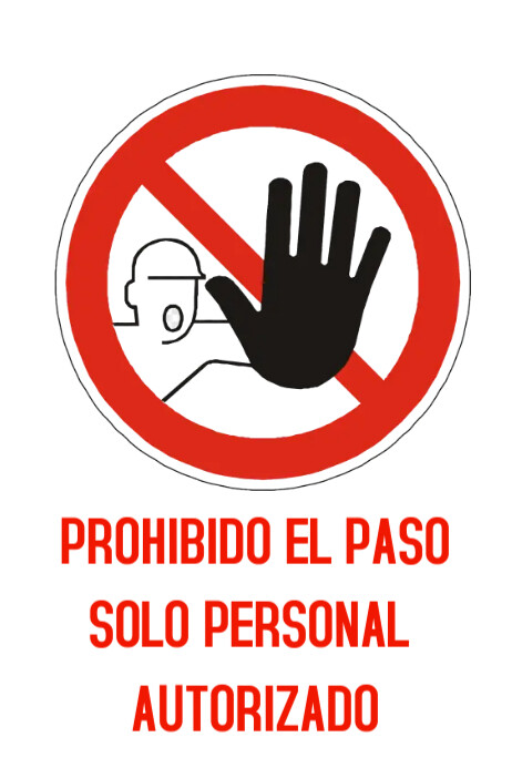 PROHIBIDO EL PASO Template | PosterMyWall