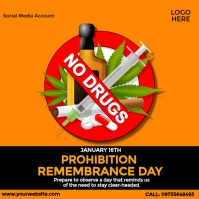 Prohibition Remembrance Day Instagram Post template