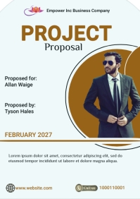 Project Proposal Poster Example Project Proposal Template | PosterMyWall