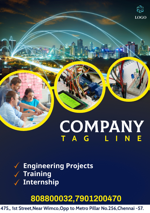 project center, Engineering Projects A4 template