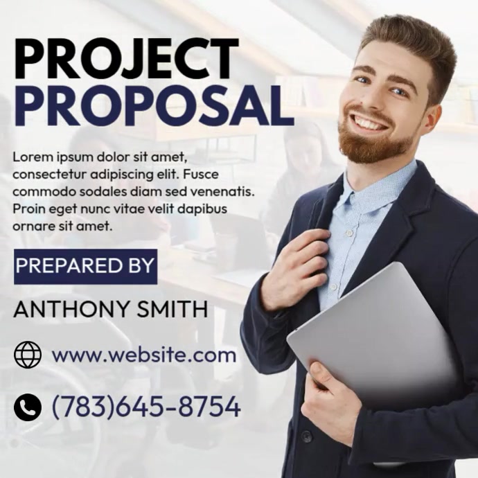 Project Proposal Ads Templat | PosterMyWall