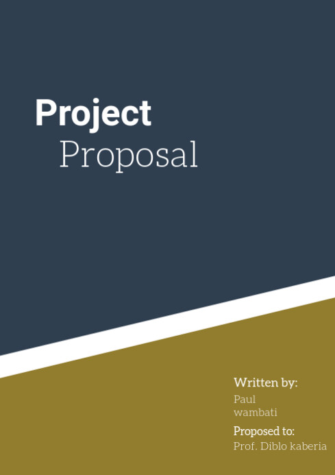 Project proposal cover Template | PosterMyWall