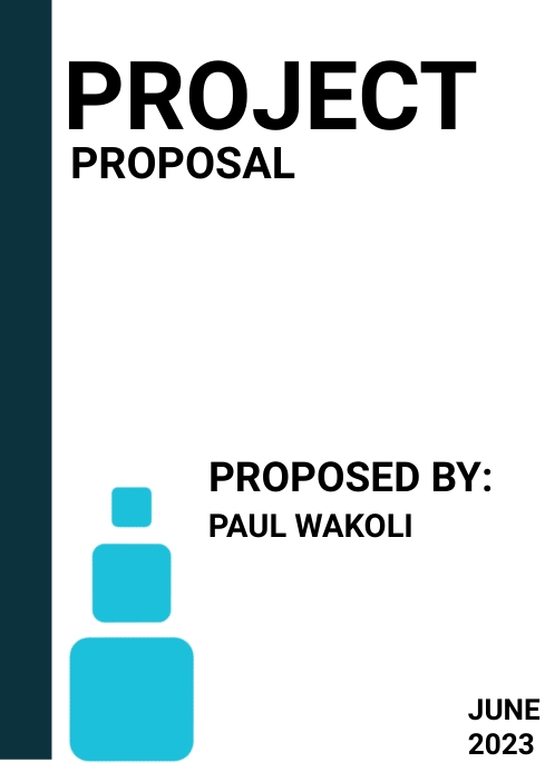 Project proposal cover page Template | PosterMyWall