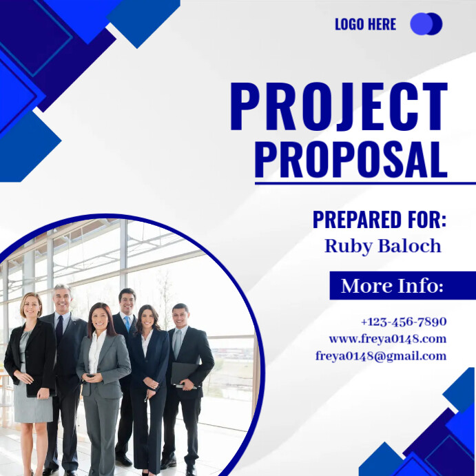 Project Proposal Poster Example Project proposal Template | PosterMyWall