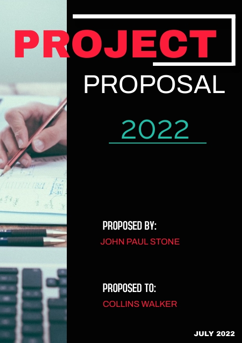Project Proposal Poster Example Project Proposal Template | PosterMyWall