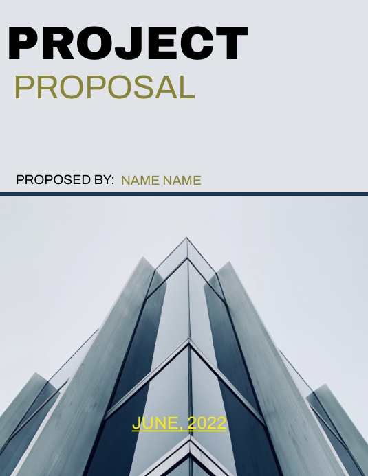 Project Proposal Flyer (US Letter) template