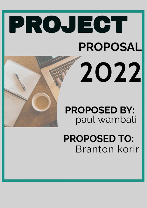 Project Proposal Poster Example project proposal Template | PosterMyWall