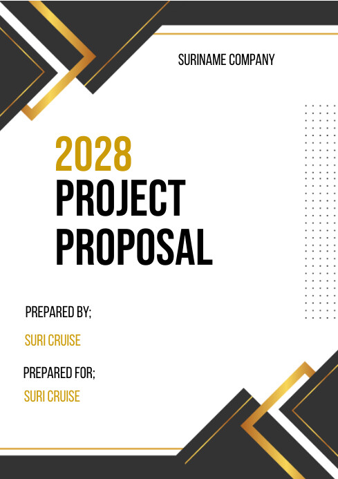 Project Proposal Poster Example project proposal Template | PosterMyWall