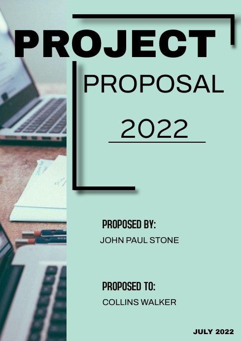 Project Proposal Poster Example Project Proposal Template | PosterMyWall