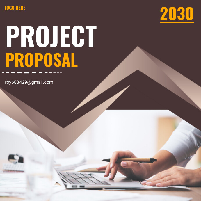 Project Proposal Poster Example Project proposal Template | PosterMyWall