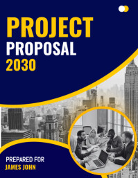 Project Proposal Poster Example Project proposal Template | PosterMyWall