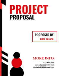 Project Proposal Poster Example Project proposal Template | PosterMyWall