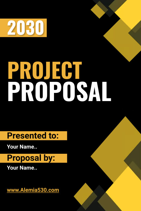 Project Proposal Poster Example Project Proposal Template | PosterMyWall