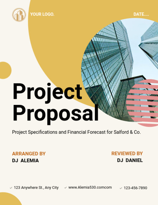 Da Project Proposal Format Project Proposal Template | PosterMyWall