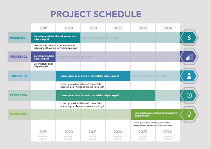 Project Schedule Template | PosterMyWall