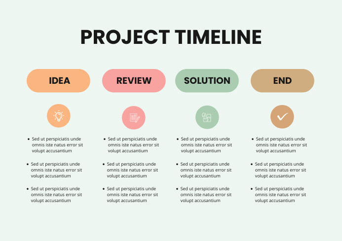 Project Timeline List Template | PosterMyWall