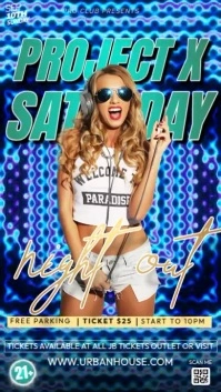 Project X Saturday Video Instagram Story template