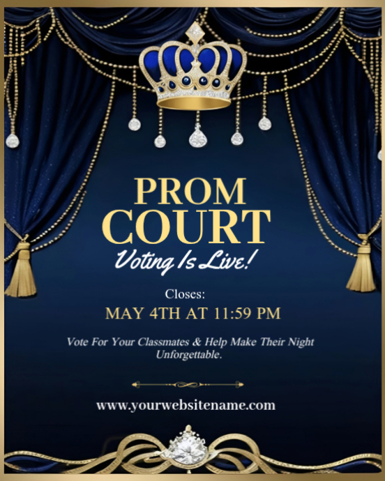 Prom Court Voting Template | PosterMyWall