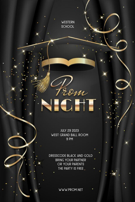 Prom Printable Plantilla de PROM | PosterMyWall