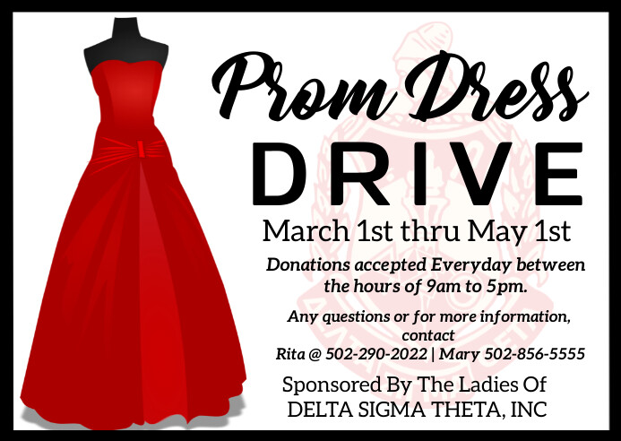Prom dress drive giveaway sorority fundraiser Template | PosterMyWall Prom dress drive giveaway sorority fundraiser Template | PosterMyWall