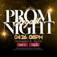 Prom Elegant Night Instagram-bericht template