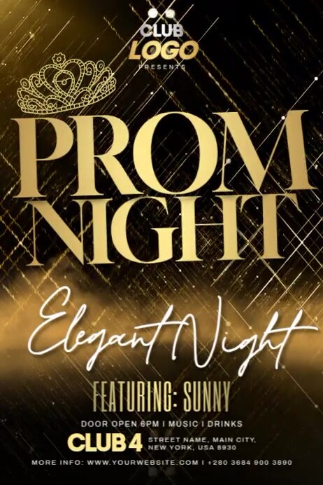 Prom Elegant Night Template | PosterMyWall