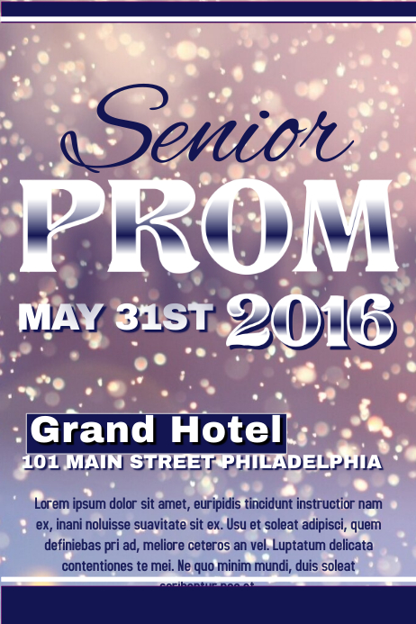 PROM Template PosterMyWall PROM Template PosterMyWall