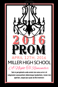 Free Customizable Prom Poster Templates | PosterMyWall