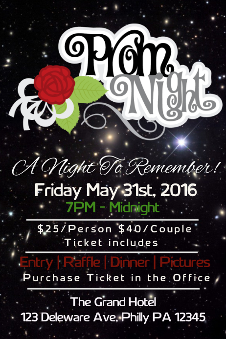 PROM Template | PosterMyWall