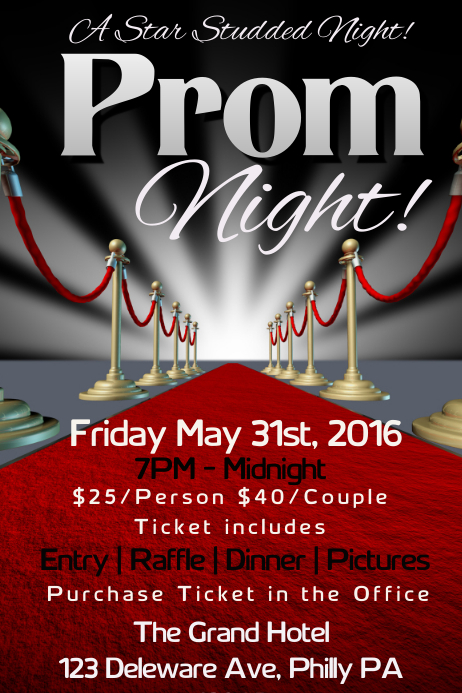 PROM Template | PosterMyWall