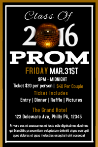 Prom Dinner Template | PosterMyWall