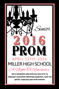 Free Customizable Prom Poster Templates | PosterMyWall