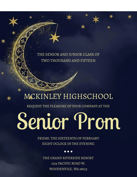 Prom flyer template | PosterMyWall