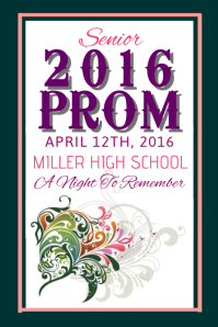 Prom Printed Program Annual Prom Template | PosterMyWall