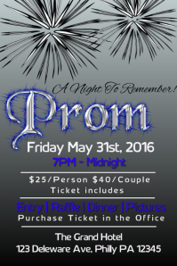 Free Customizable Prom Poster Templates | PosterMyWall
