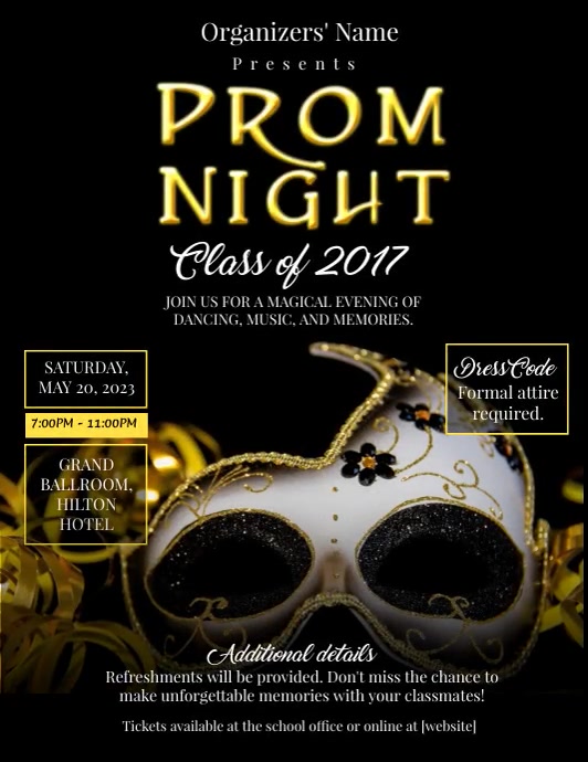 Prom Flyer Template Free | PosterMyWall