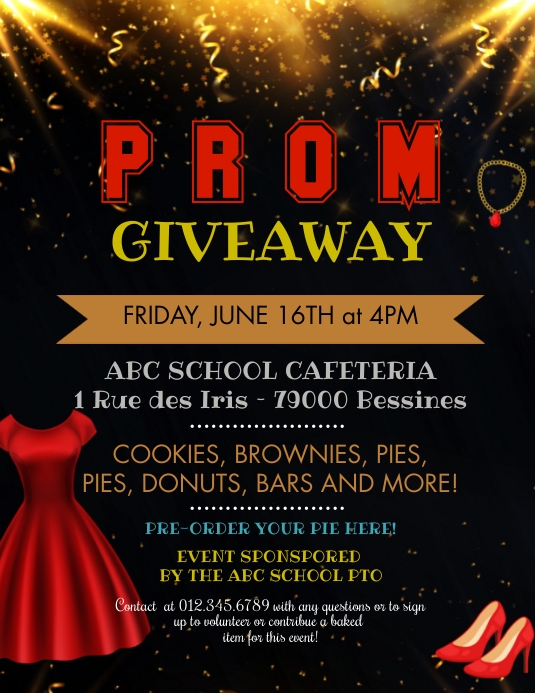Prom Giveaway Flyer Template | PosterMyWall